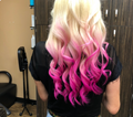 Vivid Color on Blonde Hair