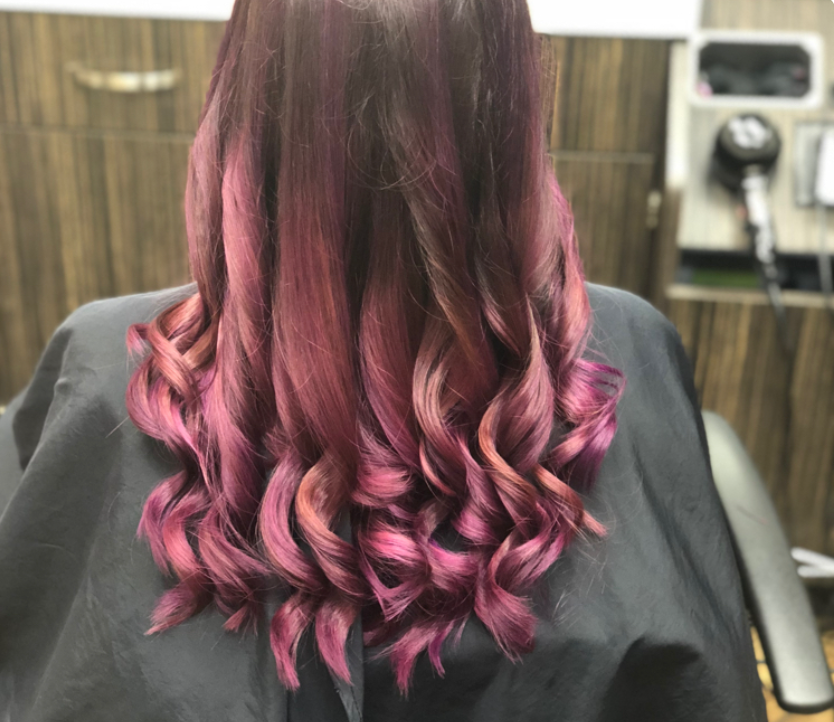 Vivid Color on Dark Hair